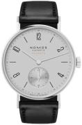 Nomos Glashütte Damklocka N-188 Tangente Silverfärgad/Läder Ø35 mm