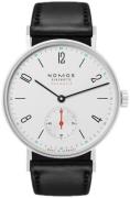 Nomos Glashütte Damklocka N-175 Tangente Silverfärgad/Läder Ø35 mm