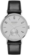 Nomos Glashütte N-143 Tangente Silverfärgad/Läder Ø38.5 mm