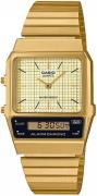 Casio Herrklocka AQ-800EG-9AEF Vintage Beige/Gulguldtonat stål