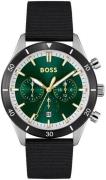 Hugo Boss Herrklocka 1513936 Santiago Grön/Textil Ø44 mm