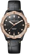 Ulysse Nardin Damklocka 8165-182B-BLACK Diver Svart/Läder Ø39 mm