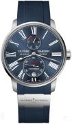 Ulysse Nardin Herrklocka 1183-310-3-43 Marine Torpilleur Blå/Gummi