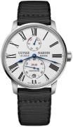 Ulysse Nardin Herrklocka 1183-310-0A-0A Marine Torpilleur Vit/Läder