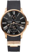 Ulysse Nardin Herrklocka 1182-310-3-42 Marine Torpilleur Svart/Gummi