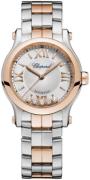 Chopard Damklocka 278573-6017 Happy Sport Silverfärgad/18 karat