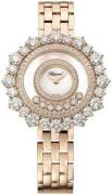 Chopard Damklocka 209437-5601 Happy Diamonds Silverfärgad/18 karat