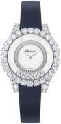 Chopard Damklocka 209430-1001 Happy Diamonds Vit/Satin Ø37 mm