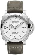 Panerai Herrklocka PAM01314 Luminor Vit/Läder Ø44 mm