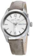 Hamilton Herrklocka H43311915 Broadway Silverfärgad/Läder Ø40 mm