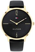 Tommy Hilfiger Damklocka 1782379 Liza Svart/Läder Ø40 mm