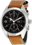 Hamilton Herrklocka H71616535 Khaki Svart/Läder Ø42 mm