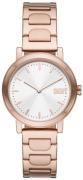 DKNY Damklocka NY6622 Soho D Vit/Guldtonat stål Ø34 mm