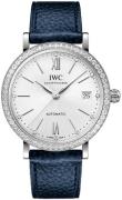 IWC Damklocka IW658601 Portofino Silverfärgad/Läder Ø37 mm