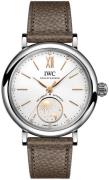 IWC Damklocka IW459801 Portofino Silverfärgad/Läder Ø34 mm