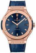 Hublot Herrklocka 565.OX.7180.LR Classic Fusion Blå/Läder Ø38 mm