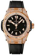 Hublot Damklocka 465.OX.1180.RX.1604 Big Bang 38mm Svart/Gummi Ø38 mm