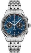 Breitling Herrklocka AB0118A61C1A1 Premier Chronograph 42 Blå/Stål