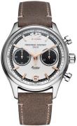 Frederique Constant Herrklocka FC-397HWB5B6 Vintage Rally Vit/Läder