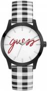 Guess Damklocka GW0293L1 Analog Vit/Läder Ø40 mm