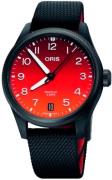 Oris Herrklocka 01 400 7784 8786-Set Propilot Röd/Textil Ø41 mm