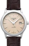 Longines Herrklocka L4.984.4.79.2 Flagship Beige/Läder Ø40 mm