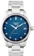 Longines Damklocka L2.357.4.97.6 Master Blå/Stål Ø34 mm