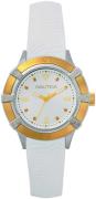 Nautica Damklocka NAPCPR001 Vit/Gummi Ø36 mm