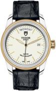 Tudor M56003-0107 Glamour Day-Date Vit/Läder Ø39 mm