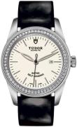 Tudor Damklocka M53020-0079 Glamour Date Vit/Läder Ø31 mm