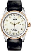 Tudor Damklocka M53003-0078 Glamour Date Vit/Läder Ø31 mm