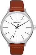 Nixon Damklocka A12501113-00 Vit/Läder Ø38 mm