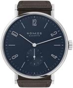 Nomos Glashütte Herrklocka N-167 Tangente Blå/Läder Ø37.5 mm