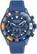 Nautica Herrklocka NAPWPF908 Blå/Gummi Ø44 mm