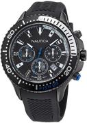 Nautica Herrklocka NAPP25F17 Svart/Gummi Ø48 mm