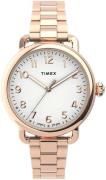 Timex Damklocka TW2U14000 Standard Vit/Roséguldstonat stål Ø34 mm