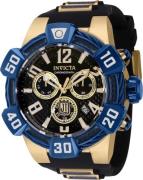 Invicta Herrklocka 40444 Jason Taylor Svart/Gulguldtonat stål Ø52 mm