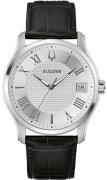 Bulova Herrklocka 96B388 Wilton Silverfärgad/Läder Ø41 mm