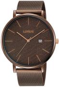 Lorus Herrklocka RH913LX9 Classic Brun/Roséguldstonat stål Ø42 mm