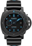 Panerai Herrklocka PAM02616 Submersible Svart/Gummi Ø47 mm