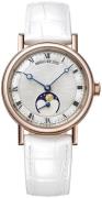 Breguet Damklocka 9087BR-52-964 Classique Vit/Läder Ø30 mm