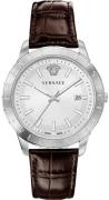 Versace Herrklocka VE2C00121 Univers Silverfärgad/Läder Ø43 mm