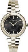 Versace Damklocka VE2J00721 Lady Svart/Gulguldtonat stål Ø38 mm