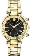 Versace Herrklocka VE2M00621 Revive Svart/Gulguldtonat stål Ø41 mm