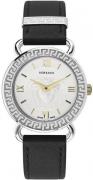 Versace Damklocka VEPU00220 Medusa Silverfärgad/Läder Ø36 mm