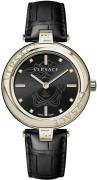 Versace Damklocka VE2J00421 Lady Svart/Läder Ø38 mm