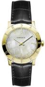 Versace Damklocka VQA060017 Grå/Läder Ø33 mm