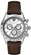 Versace Herrklocka VEV700119 Chrono Classic Silverfärgad/Läder Ø44