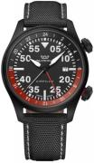 Glycine Herrklocka GL0438 Airpilot Gmt Svart/Läder Ø44 mm