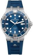 Maurice Lacroix Herrklocka AI6058-SS001-430-1 Aikon Blå/Gummi Ø43 mm